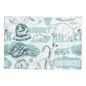 Fantastic Beasts Blue Pattern Kussensloop (Achterkant)