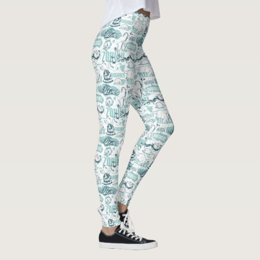 Fantastic Beasts Blue Pattern Leggings (Rechts)