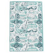 Fantastic Beasts Blue Pattern Medium Cadeauzakje (Voorkant)