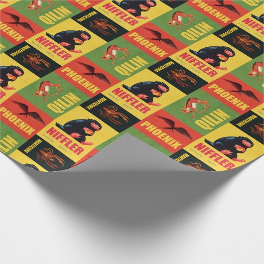 Fantastic Beasts Pattern Cadeaupapier (Hoek)