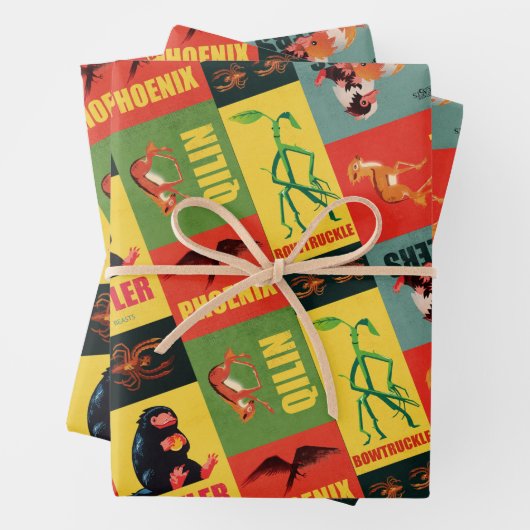 Fantastic Beasts Pattern Inpakpapier Vel (In situ)