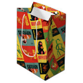 Fantastic Beasts  Pattern Medium Cadeauzakje (Voorkant Gekanteld)