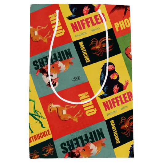 Fantastic Beasts  Pattern Medium Cadeauzakje (Voorkant)