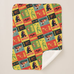 Fantastic Beasts  Pattern Sherpa Deken