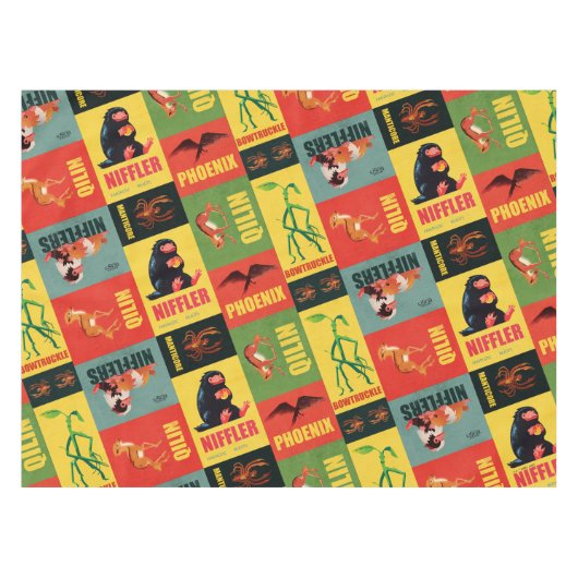 Fantastic Beasts  Pattern Tafelkleed (Voorkant (Horizontaal))