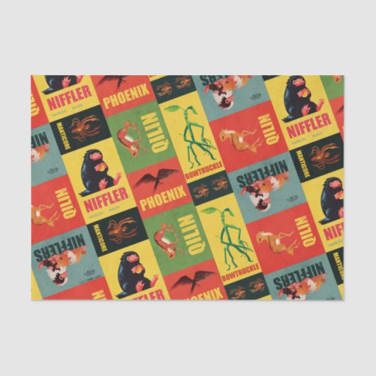 Fantastic Beasts  Pattern Tissuepapier (Voorkant)