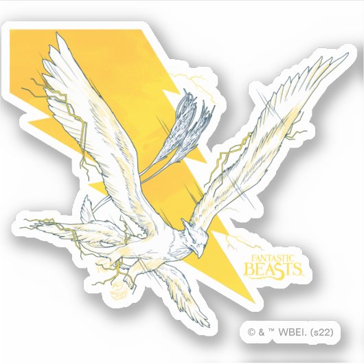 Fantastic Beasts Thunderbird Sticker (Voorkant)