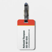 Fantastic Beasts Vintage Patroon Bagagelabel (Achterkant verticaal)