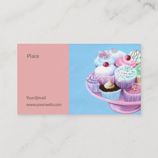 Fantastic Cake shop Visitekaartje (Achterkant)