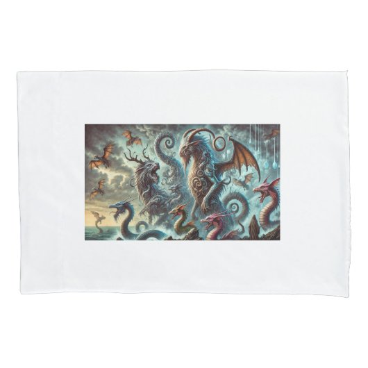 Fantastic Creature Gathering Kussensloop (Voorkant)