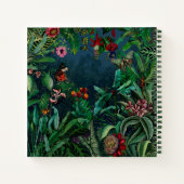 Fantastic Fabulous Midnight Rainforest Monogram Notitieboek (Achterkant)