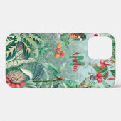 Fantastic Fabulous Tropics Rainforest Monogram Case-Mate iPhone Case (Achterkant (horizontaal))