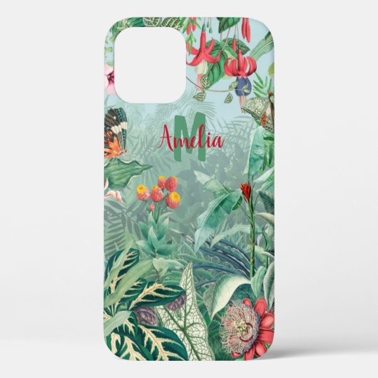 Fantastic Fabulous Tropics Rainforest Monogram Case-Mate iPhone Case (Achterkant)