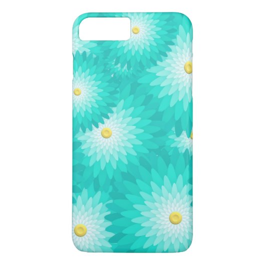 Fantastic Fantasy Flowers-Turquoise Case-Mate iPhone Case (Achterkant)