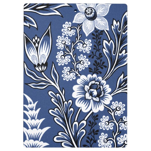 Fantastic Flowers (Blue) Fine Art Klembord (Achterkant)