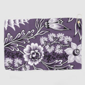 Fantastic Flowers (Plum) Fine Art Golfhanddoek (Horizontaal)