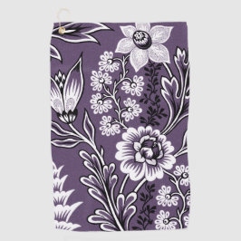 Fantastic Flowers (Plum) Fine Art Golfhanddoek