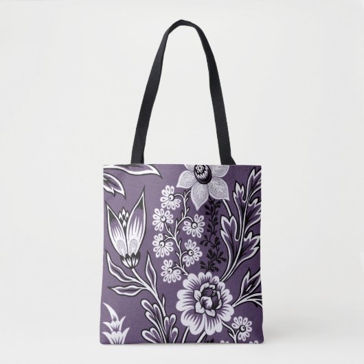 Fantastic Flowers (Plum) Fine Art Tote Bag (Voorkant)