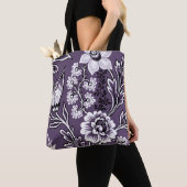Fantastic Flowers (Plum) Fine Art Tote Bag (Dichtbij)