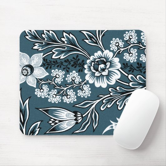 Fantastic Flowers (Slate Teal) Fine Art Muismat (Met muis)