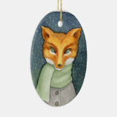 Fantastic Fox Kerstversiering Keramisch Ornament (Rechts)