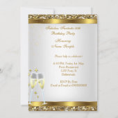 Fantastic Gold Heels Birthday Party Kaart (Achterkant)