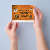Fantastic Halloween nodigt kinderen uit op feestje Flyer (Hand)