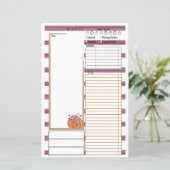 Fantastic Herfst Note Note Day Viewer Planner Inse (Staand voorkant)