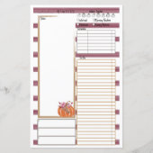 Fantastic Herfst Note Note Day Viewer Planner Inse (Voorkant)