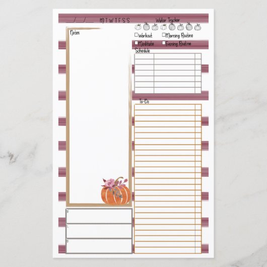 Fantastic Herfst Note Note Day Viewer Planner Inse (Voorkant)