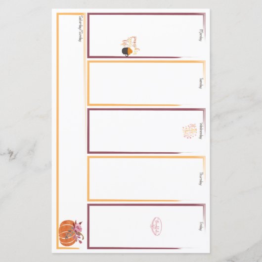 Fantastic Herfst Week Viewer Planner Insert (Voorkant)