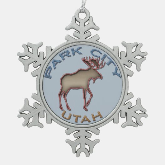 Fantastic Park City Snowflake Ornament (Voorkant)