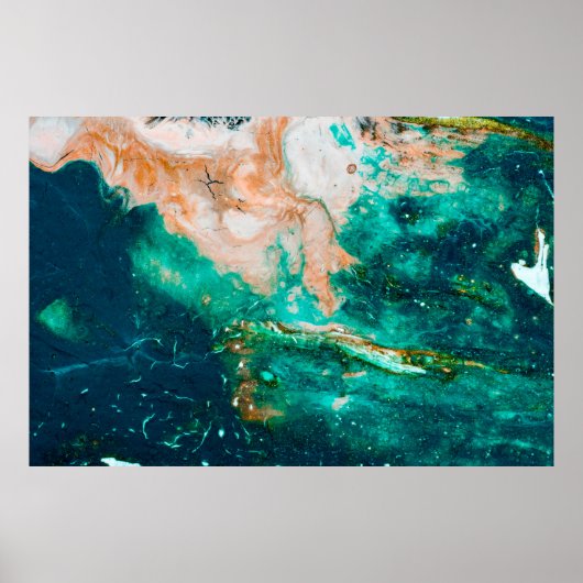 Fantastic Patterns of Colors and Paints abstract b Poster (Voorkant)