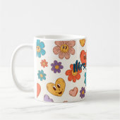 Fantastic personalized retro teacher mug with name koffiemok (Links)