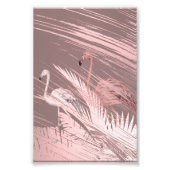 Fantastic Pink Flamingo Poster in Tropical Forest (Voorkant)