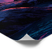 Fantastic Planet Rising over Mountains and Water  Poster (Hoek)