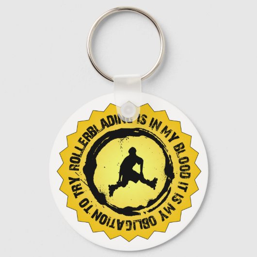 Fantastic Rollerblading Seal Sleutelhanger (Voorkant)