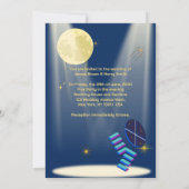 Fantastic Stairs Moon Space Wedding Kaart (Achterkant)