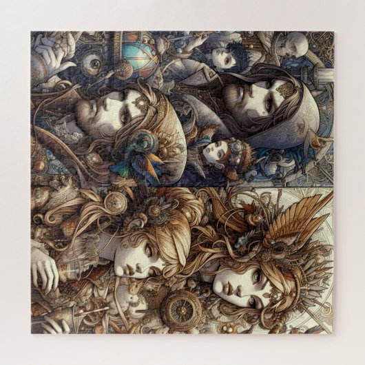 Fantastic Steampunk World – Gedetailleerde Fantasy Legpuzzel (Horizontaal)