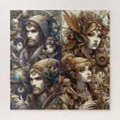 Fantastic Steampunk World – Gedetailleerde Fantasy Legpuzzel (Verticaal)