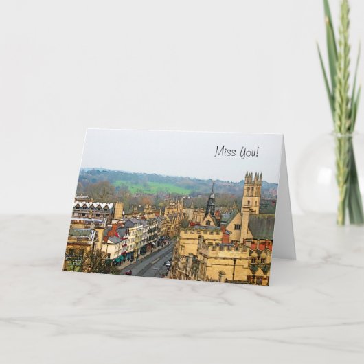 Fantastic Uitzicht, Oxford, Engeland, High Street Kaart (Voorkant)