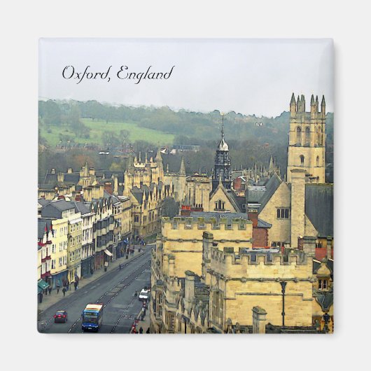 Fantastic Uitzicht, Oxford, Engeland, High Street  Magneet (Voorkant)
