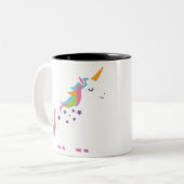 Fantastic Unicorn Tweekleurige Koffiemok (Voorkant links)