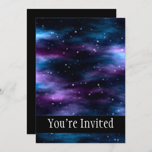 Fantastic Voyage Space Nebula Kaart (Voorkant / Achterkant)