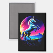 Fantastical Colorful Unicorn Wilderness Magneet (Voorkant / Achterkant)