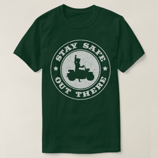 FantasticFox Motorcycle Blijf veilig daar T-shirt (Design voorkant)