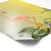 Fantastieke Flamingo Poster in Tropisch Woud (Hoek)