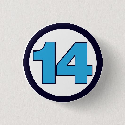 Fantastisch 14 ronde button 3,2 cm (Voorkant)