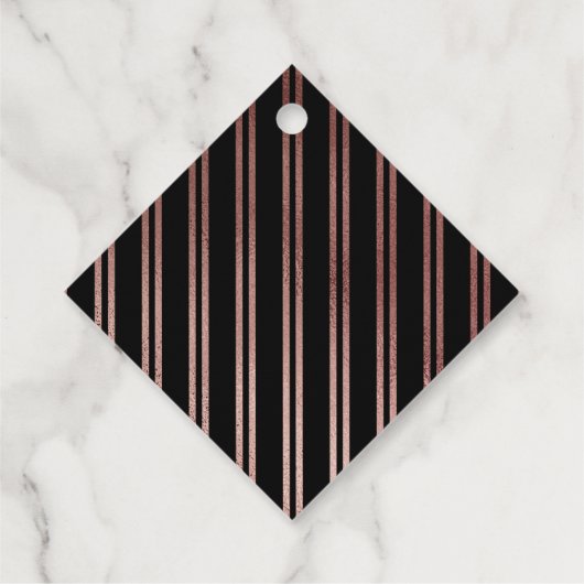 Fantastisch 40e | Modern Elegant Roos Goud Verjaar Bedankjes Labels (Achterkant)