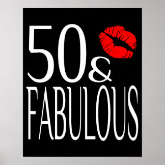 Fantastisch 50 Big 50 verjaardag 50th Poster